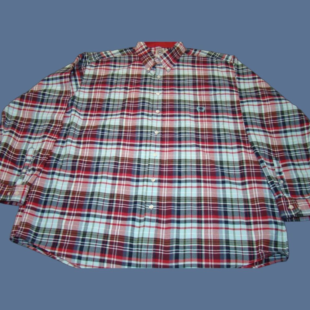 Vintage Cinch Shirt Mens 2XL Oxford Red Blue Plaid Long Sleeve Western Button-Up Casual Shirt Size US XXL / EU 58 / 5 - 1 Thumbnail