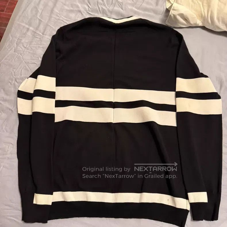 Givenchy Givenchy Black and White Striped Knit Sweater Size US L / EU 52-54 / 3 - 5 Thumbnail