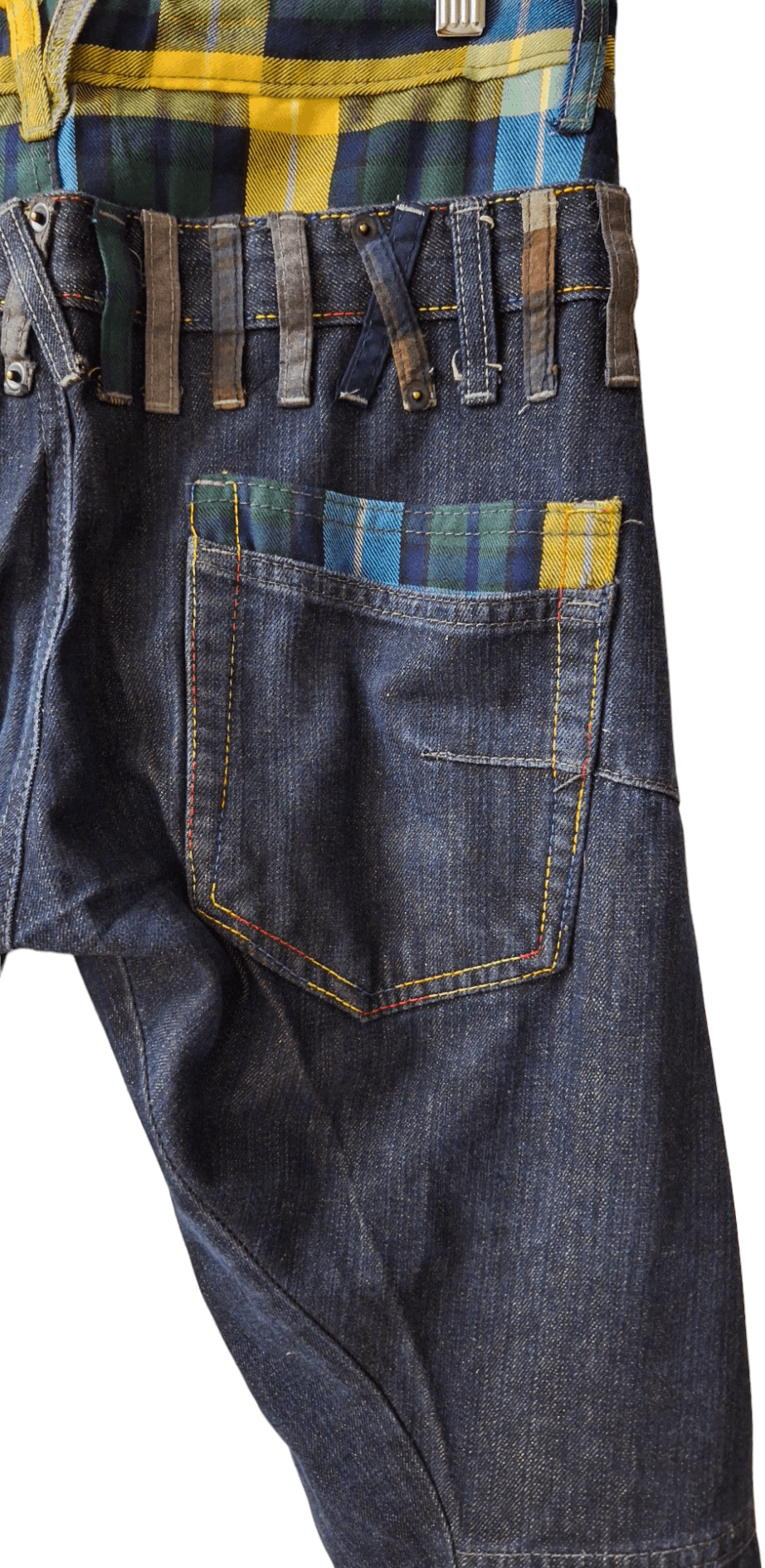 20471120 Japanese Brand Double Waist Ppfm Style Jeans Size US 31 - 10 Thumbnail