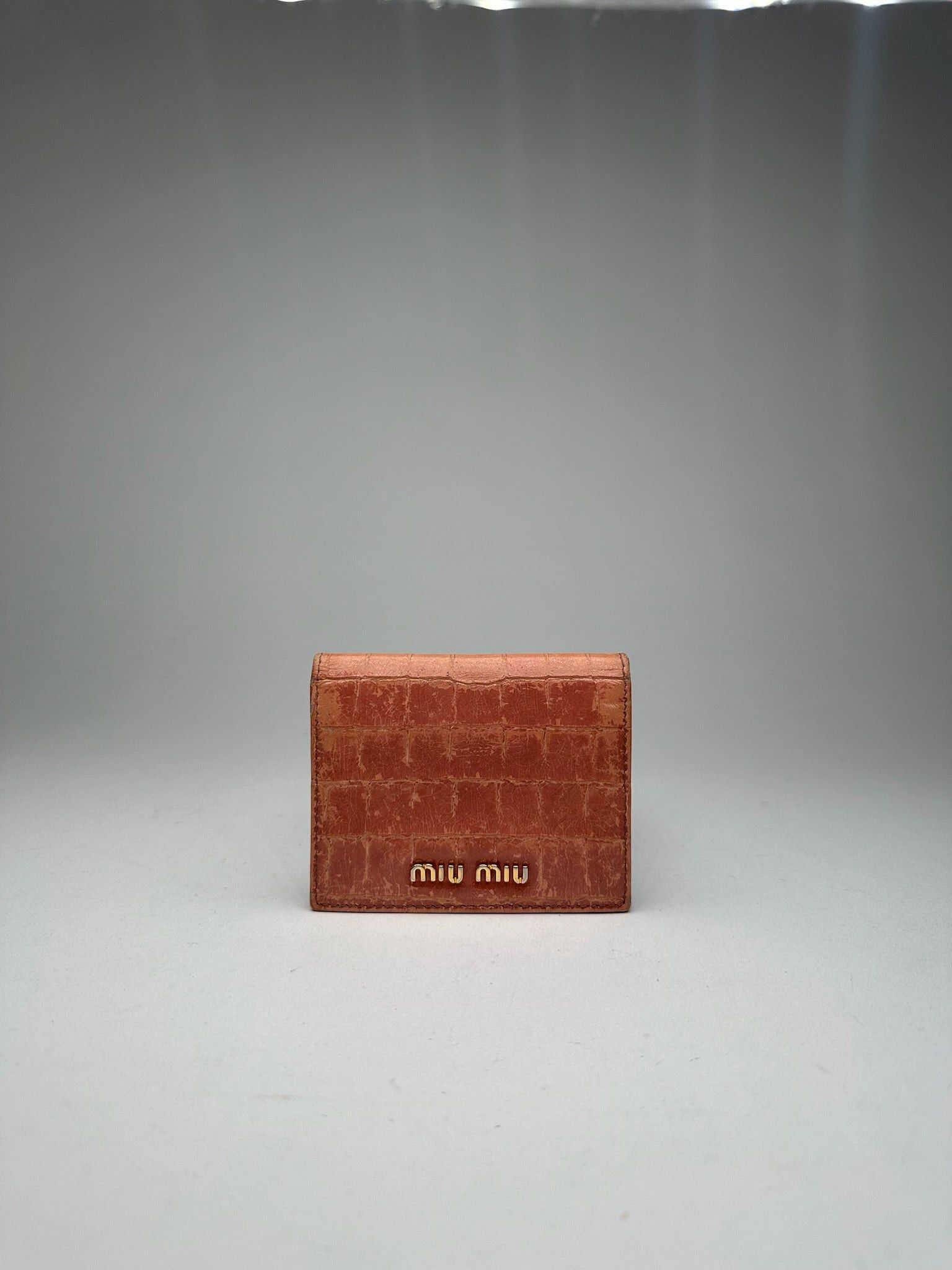 Miu Miu Vintage Card Holder orange Size ONE SIZE - 1 Thumbnail
