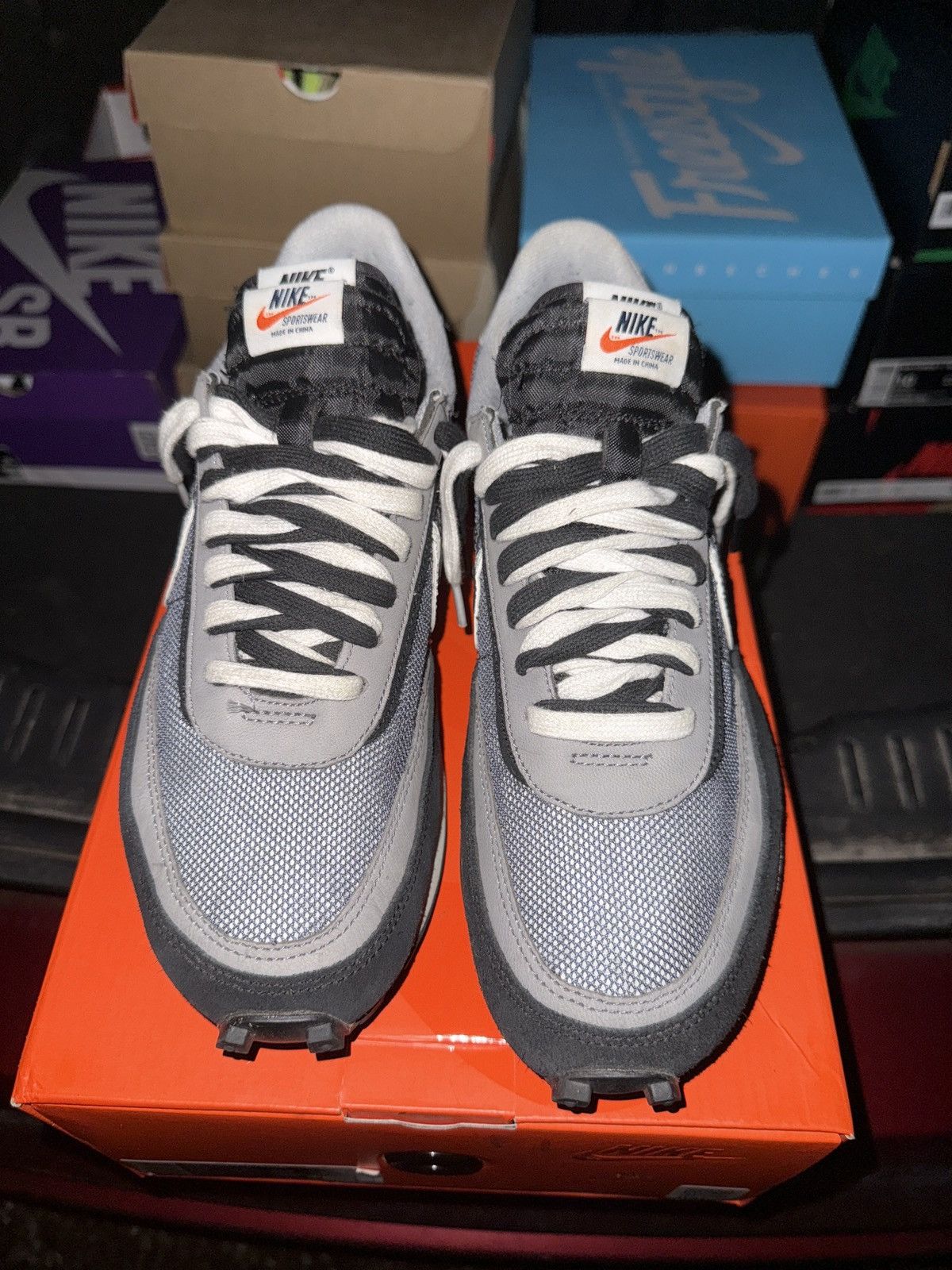 Nike × Sacai Nike Sacai LDWaffle Black Size US 10 / EU 43 - 2 Thumbnail