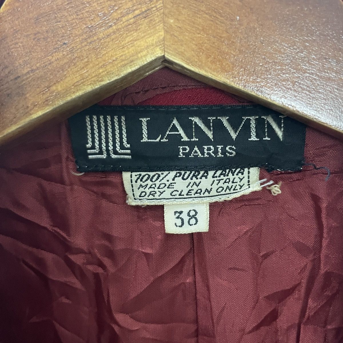 Lanvin Vintage 90s Lanvin Italian Designer Jacket Coat Size M / US 6-8 / IT 42-44 - 5 Thumbnail