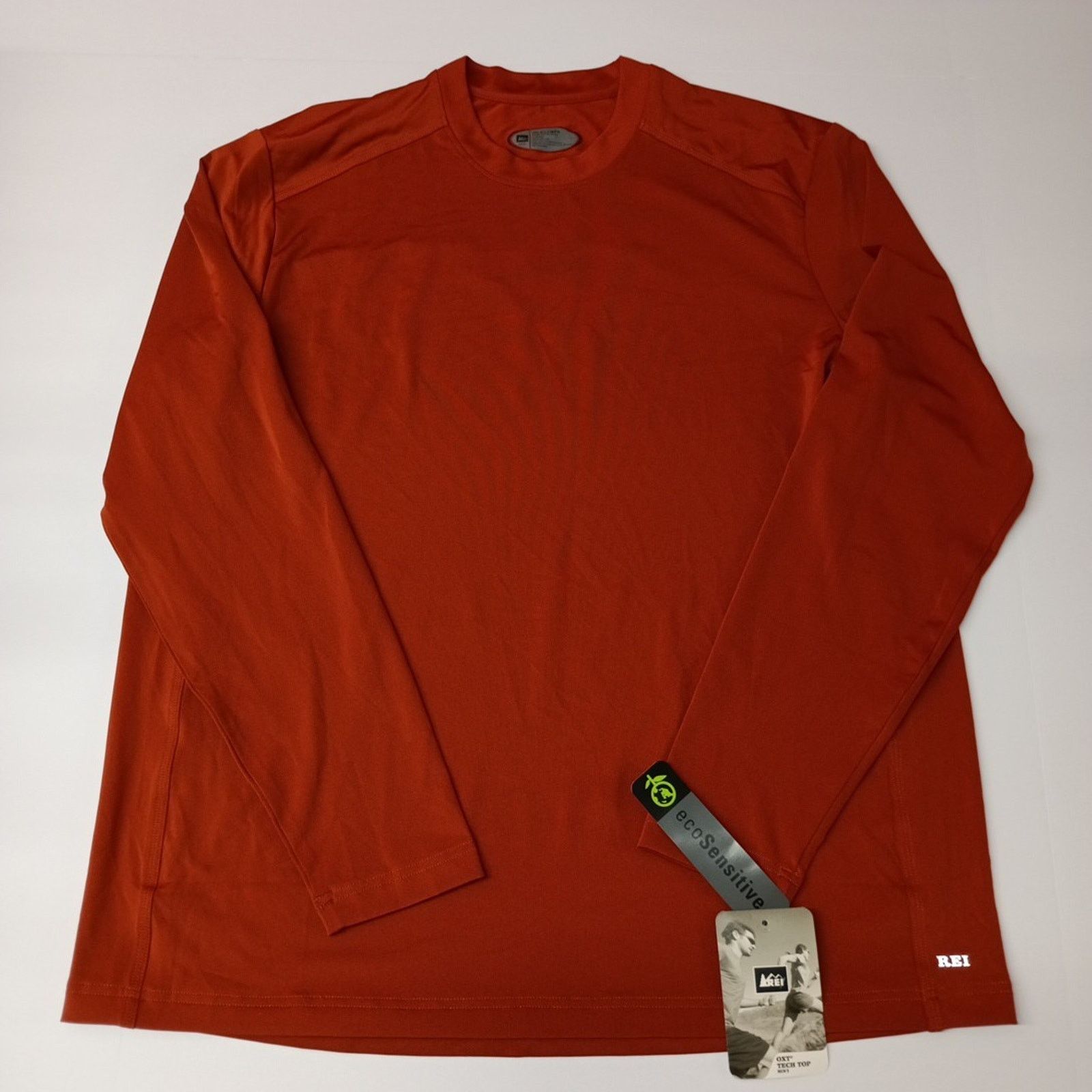 Rei REI Long Sleeve OXT Tech Tee T-Shirt Men's Size XL Red Rock Size US XL / EU 56 / 4 - 1 Thumbnail
