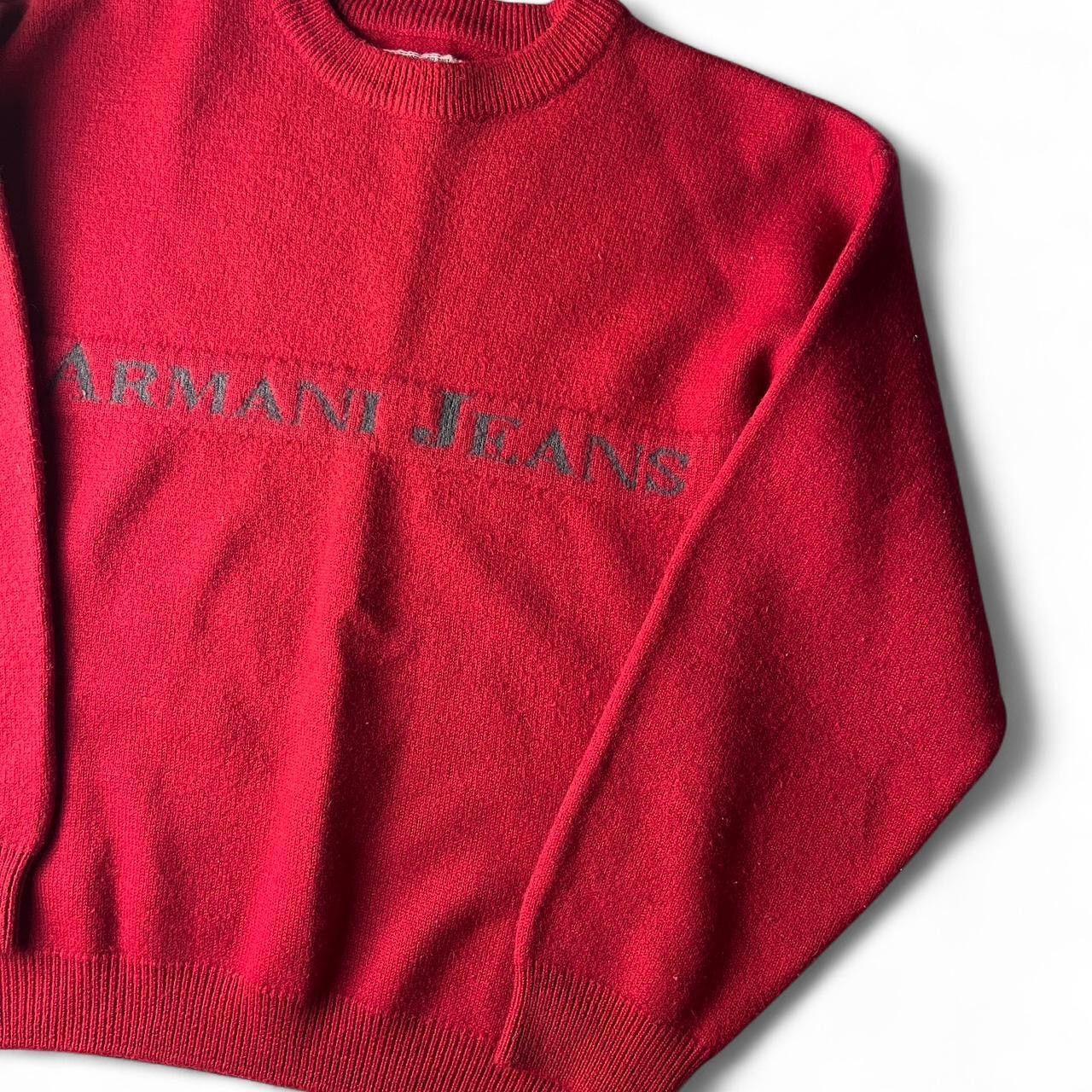 Giorgio Armani 🫶💫1990S ARMANI JEANS WOOL SWEATER VINTAGE LUXURY Size US XS / EU 42 / 0 - 2 Thumbnail