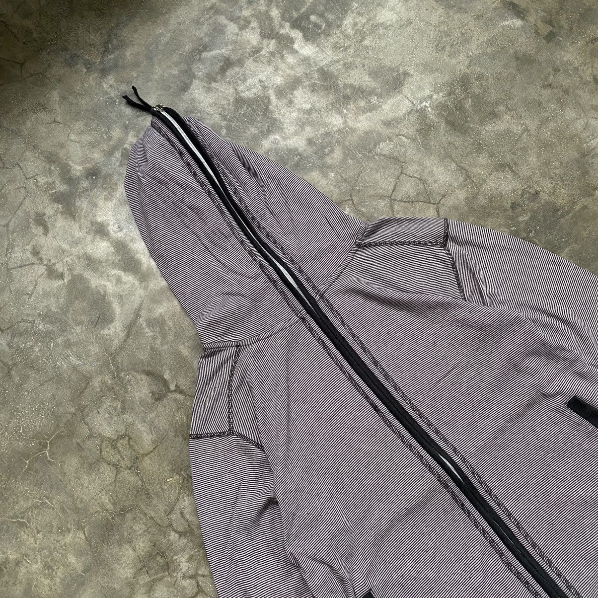 Japanese Brand 2000s Bepart Store Y2K Style Double Zip Stripe Zip Up Hoodie Size US XXS / EU 40 - 3 Thumbnail
