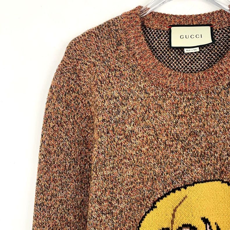 Gucci Gucci Dark brown flower fairy wool round-neck sweater 2502- Size US XS / EU 42 / 0 - 3 Thumbnail
