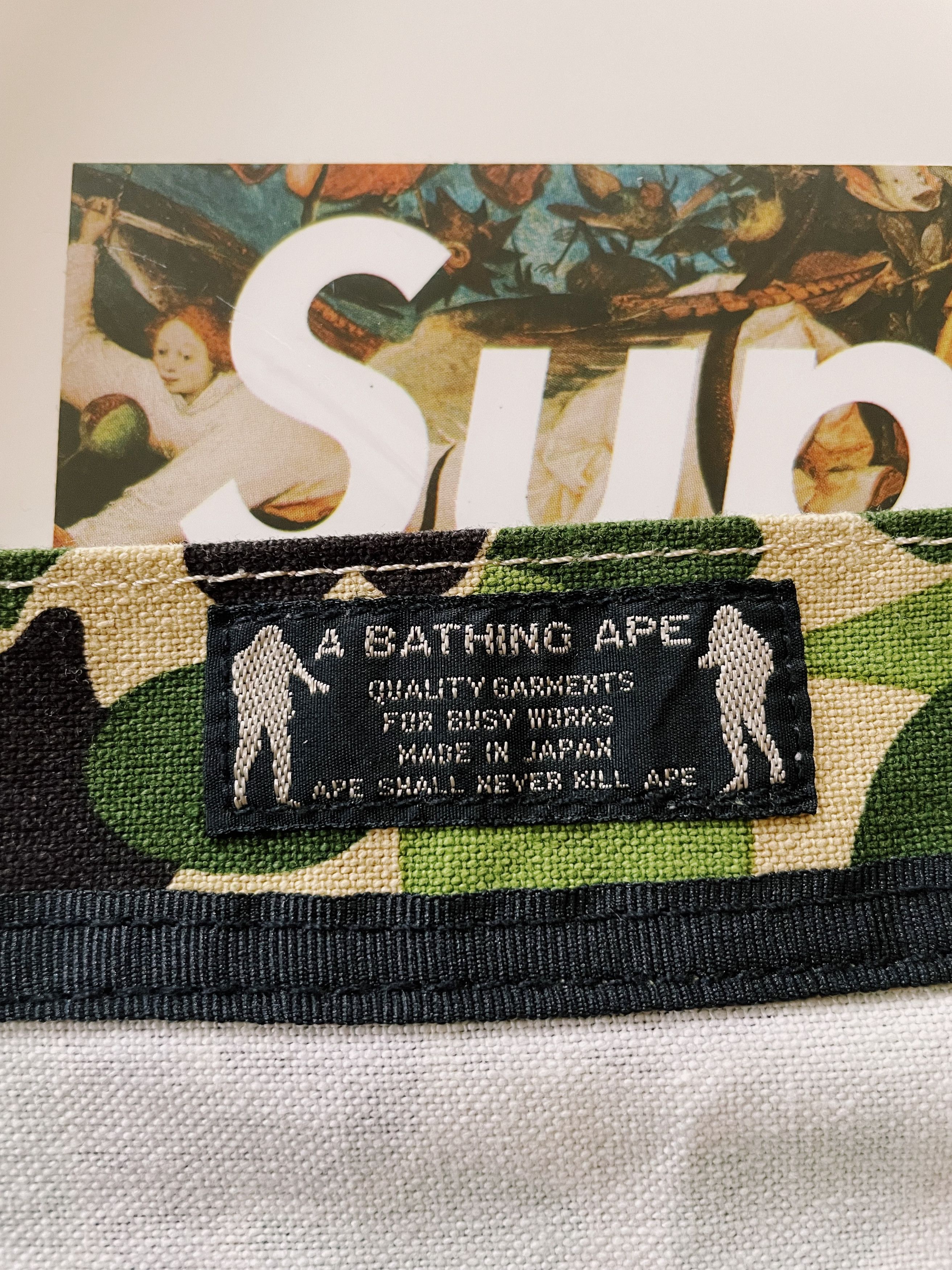 Bape × Nigo × Vintage Vintage Y2K Bape A Bathing Ape ABC Camo Tote Bag Green Size ONE SIZE - 3 Thumbnail