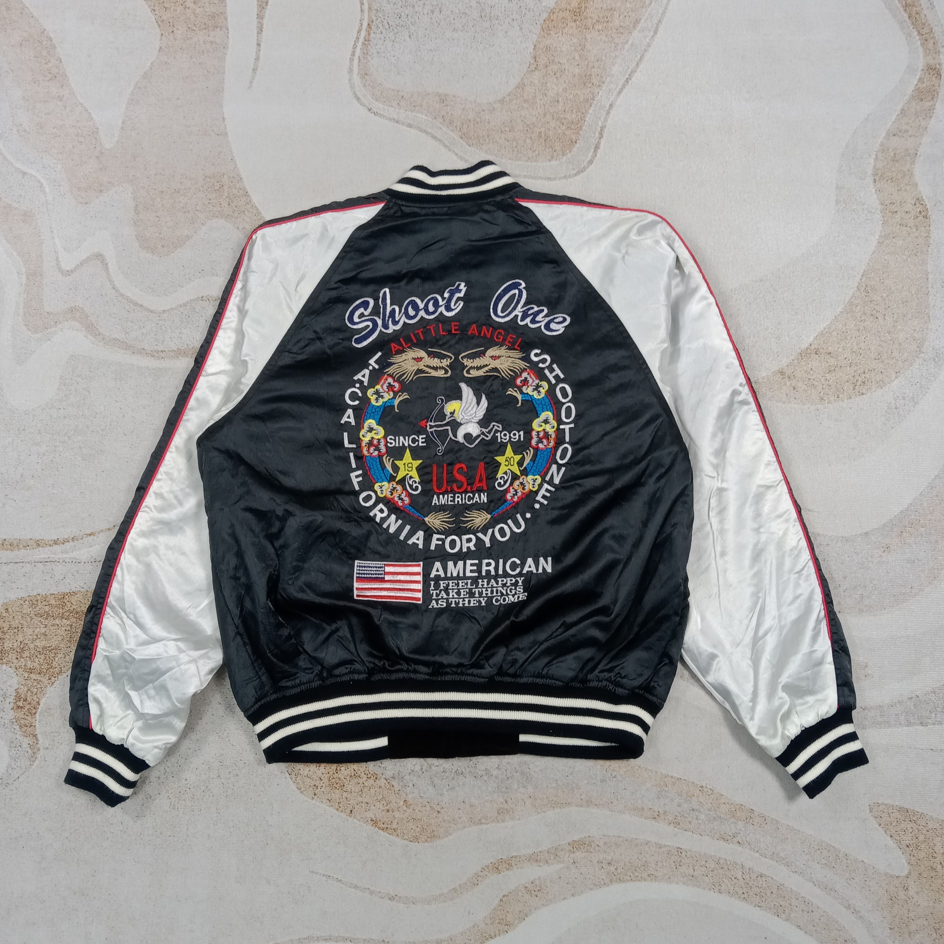 Japanese Brand Shoot One Reversible Sukajan Jacket C291N24 Size US M / EU 48-50 / 2 - 1 Thumbnail