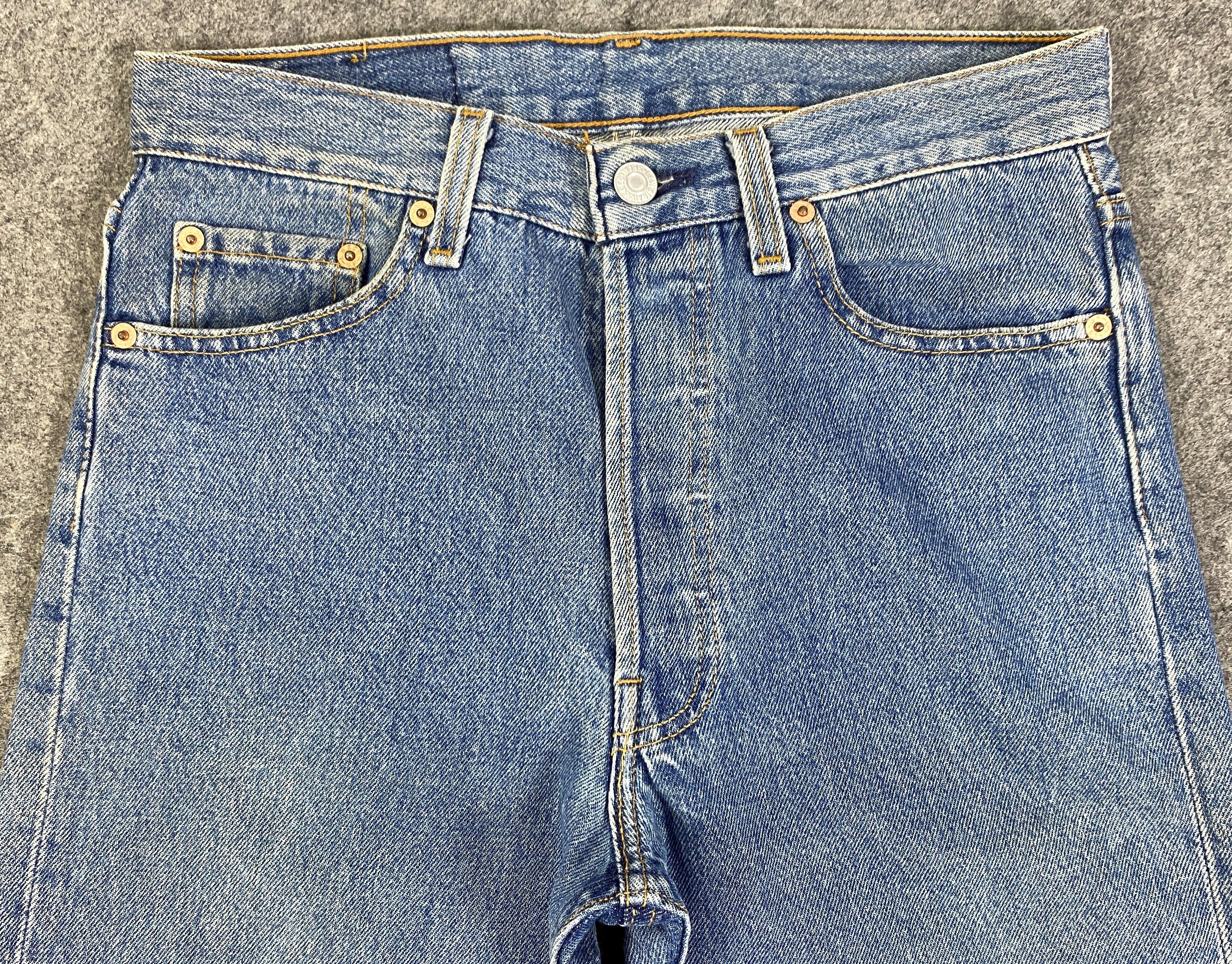 Japanese Brand Bluee Vintage Levis 501 USA Denim Jeans 29x32 - JN3158 Size US 29 - 3 Thumbnail