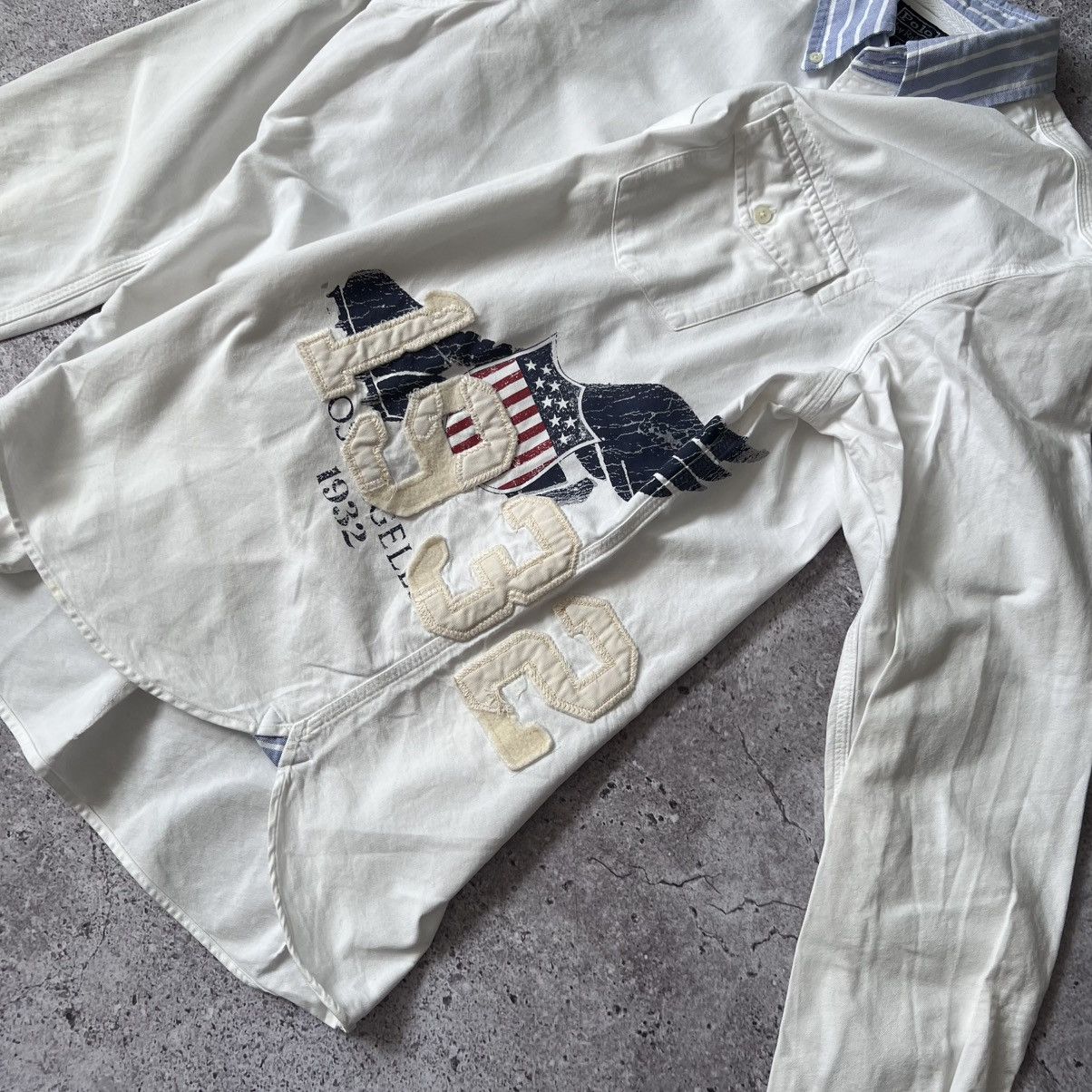 Polo Ralph Lauren Polo Ralph Lauren 1932 LA Olympic Graphic Oxford Shirt Size US L / EU 52-54 / 3 - 2 Thumbnail