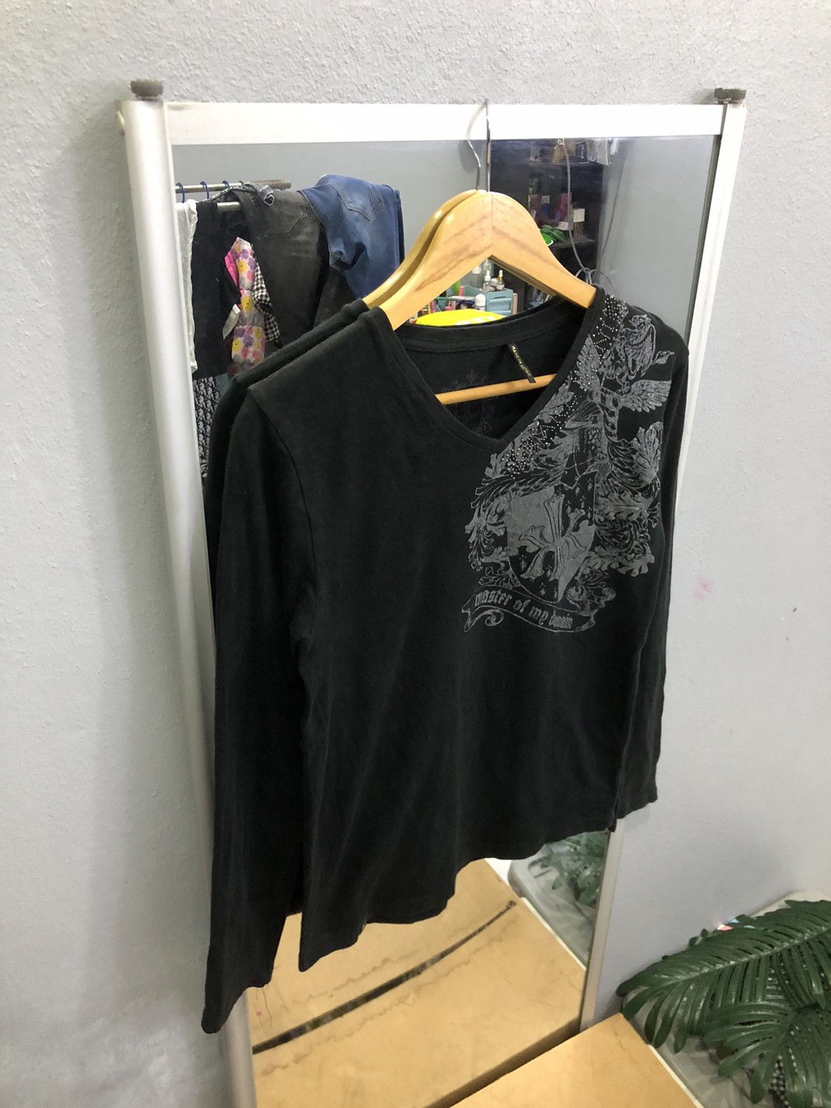 Karl Kani Karl Kani Japan Master of My Domain Rhinestone Long Sleeve Size S / US 4 / IT 40 - 3 Thumbnail