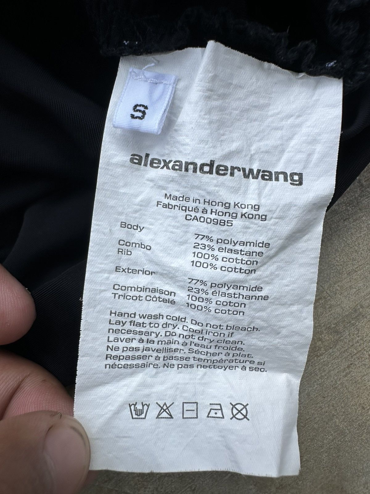 T by Alexander Wang T by Alexanderwang- Ruched Bodycon Black Mini Dress Size S / US 4 / IT 40 - 9 Thumbnail