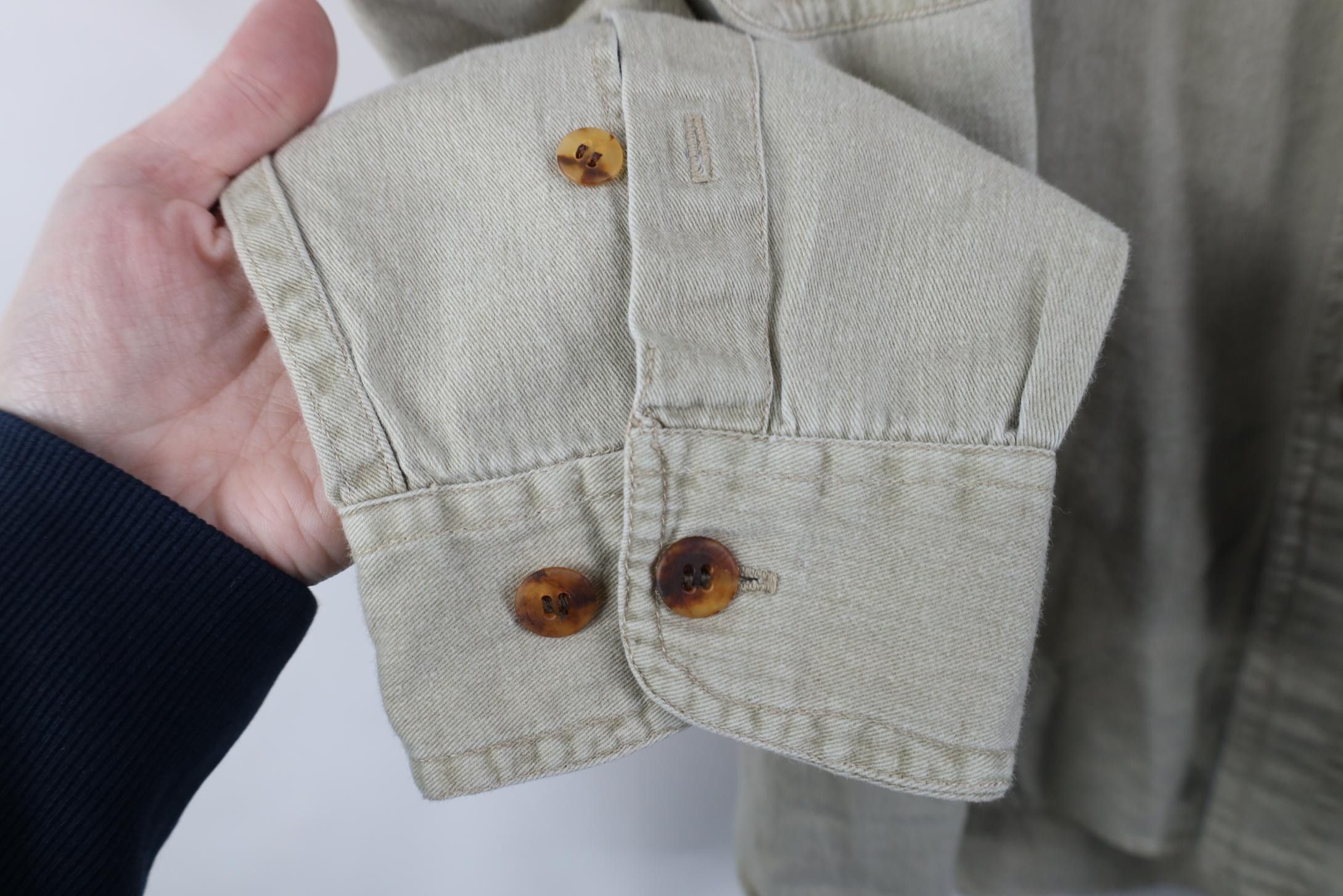 Vintage Vintage 90s Streetwear Stonewash Collared Button Down Shirt Size US L / EU 52-54 / 3 - 8 Thumbnail