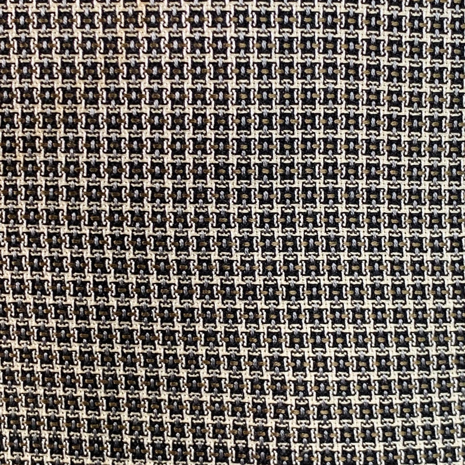 Corneliani Regular Black White Grid Silk Virgin Wool Notch Lapel Coat Size 46R - 2 Thumbnail