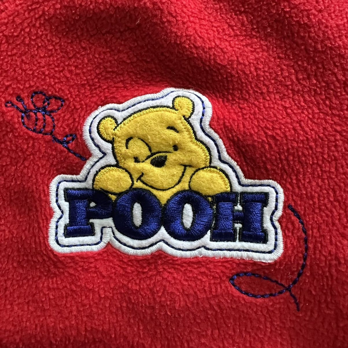 Disney × Vintage Vintage Women’s Disney Winnie the Pooh Fleece Pullover Size L / US 10 / IT 46 - 3 Thumbnail