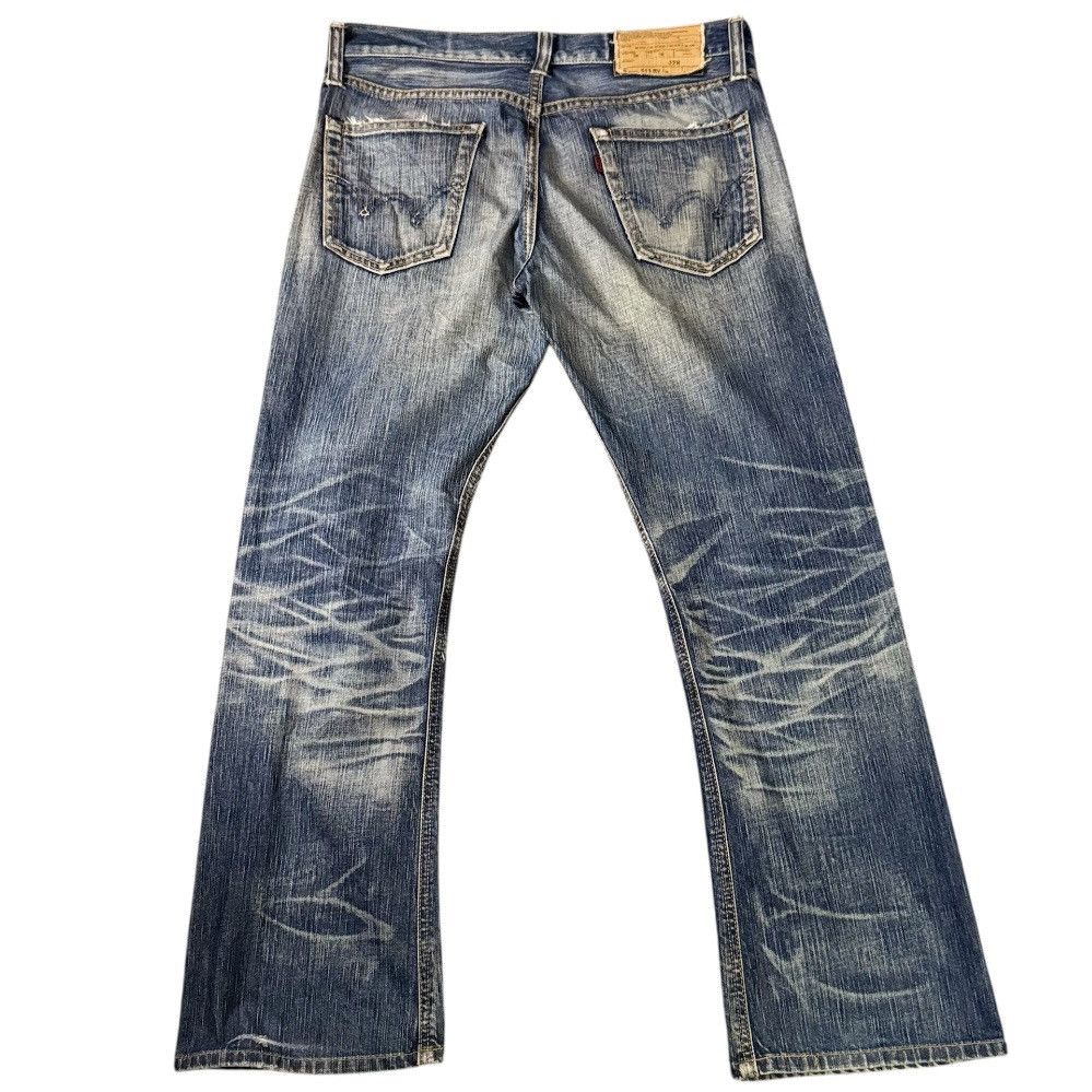 Edwin Insane‼️ Flared Vintage Distressed Edwin 511 Whisker Clawmark Size US 32 / EU 48 - 1 Thumbnail