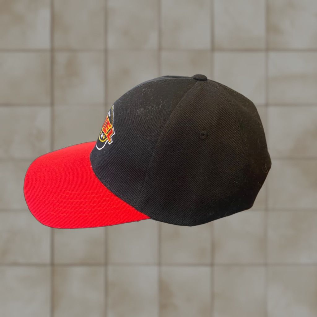 NASCAR NASCAR Indy Fuel Racing Hat Adjustable StrapBack Black And Red Cap One Size Adjustable Baseball Cap Unisex Adults Mens Size ONE SIZE - 1 Thumbnail