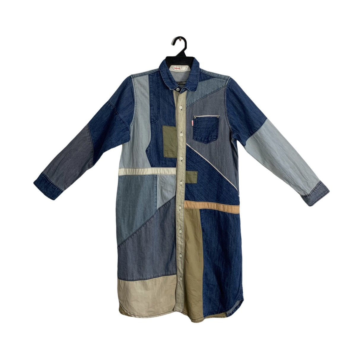 Issey Miyake Né-net Issey Miyake Selvedge Pocket Long Denim Patchworks Size L / US 10 / IT 46 - 1 Thumbnail