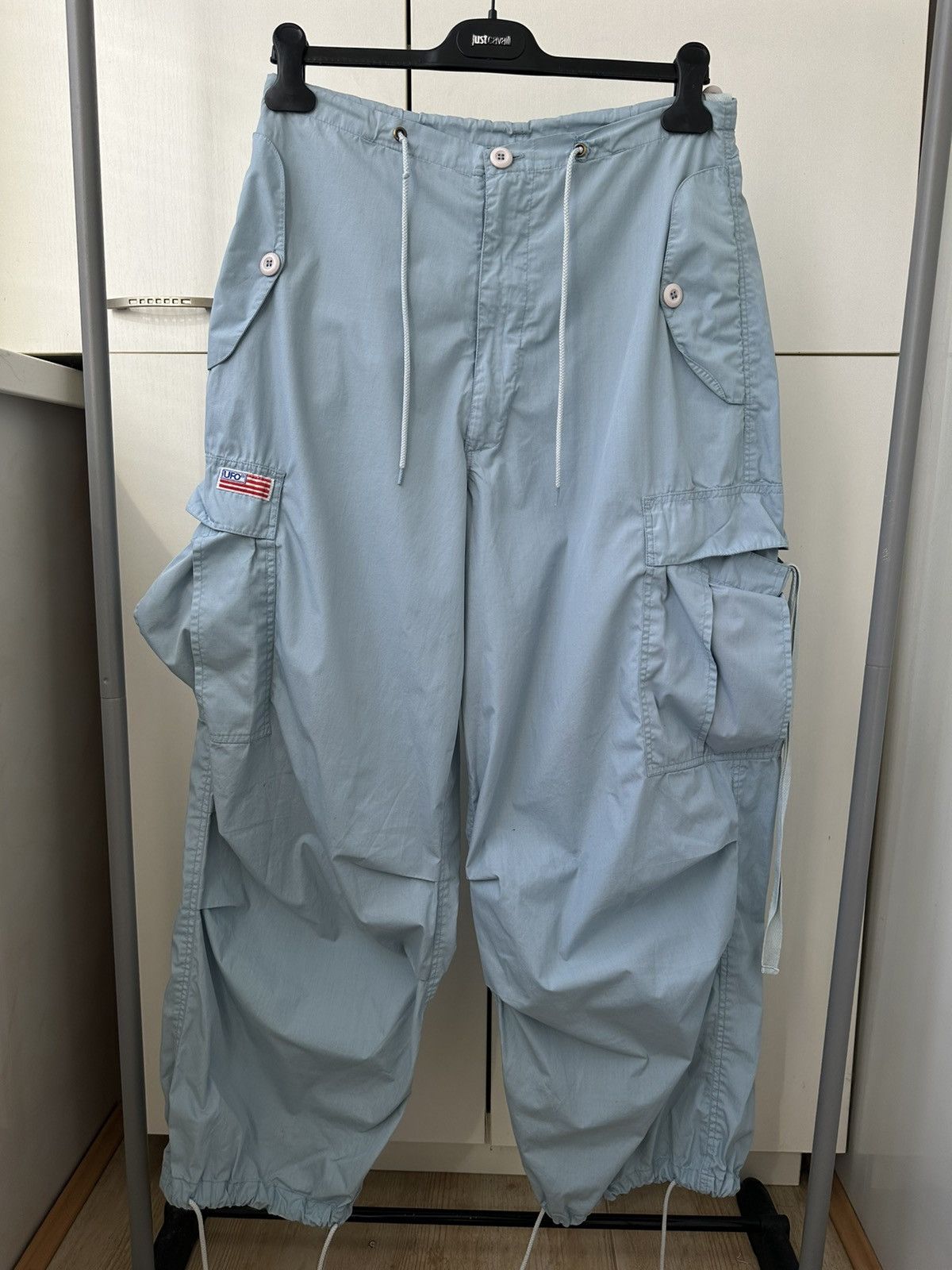 Japanese Brand UFO cargo parachute pants loose fit Size US 30 / EU 46 - 5 Thumbnail