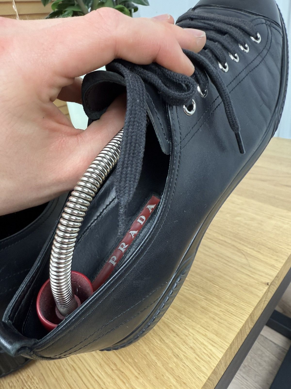 Prada PRADA Leather Sneakers shoes boots archive rap sport Size US 8 / EU 41 - 15 Thumbnail