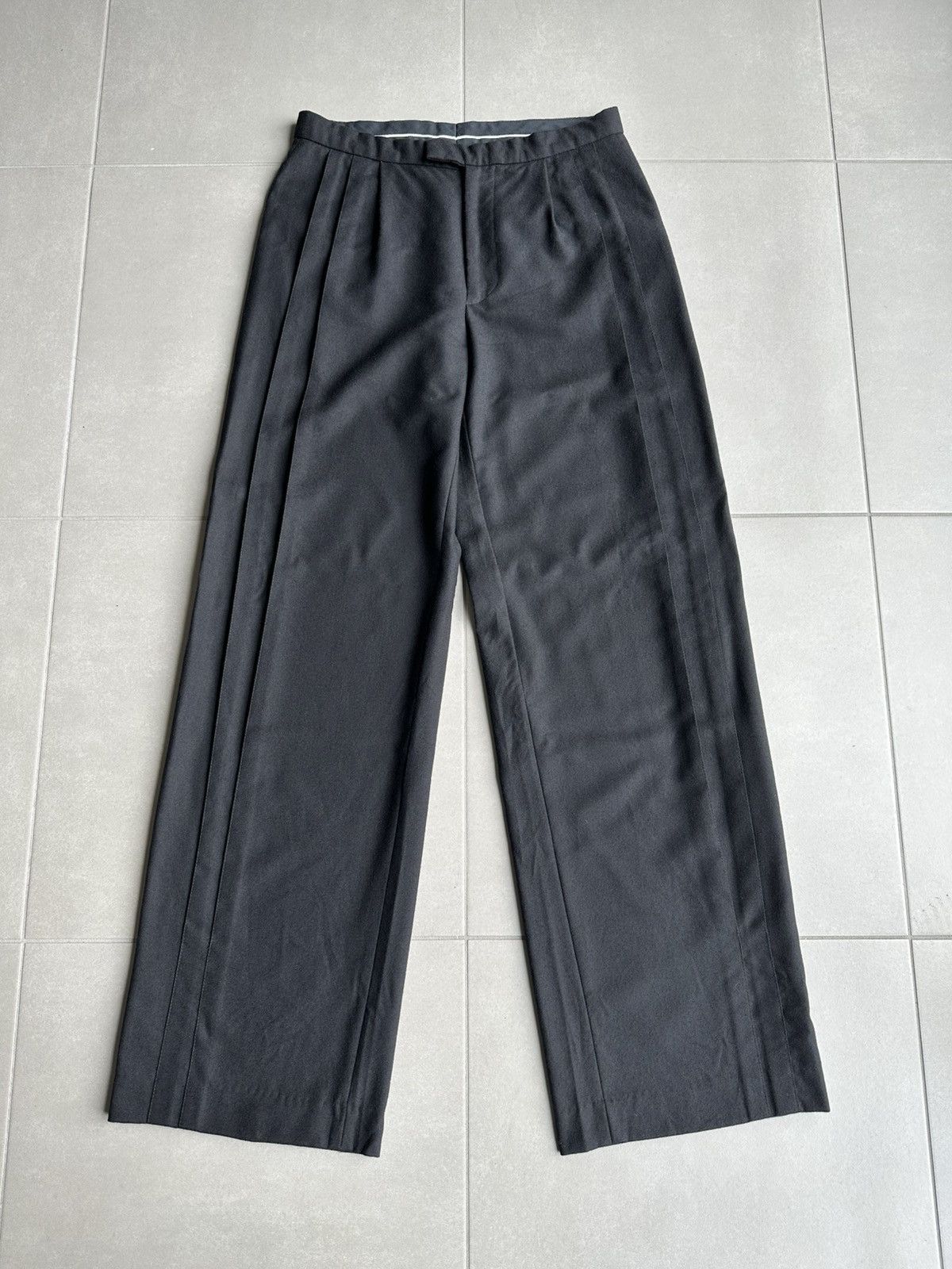 Raf Simons Raf Simons AW2000 “confusion” pleated wide trousers Size US 30 / EU 46 - 6 Thumbnail