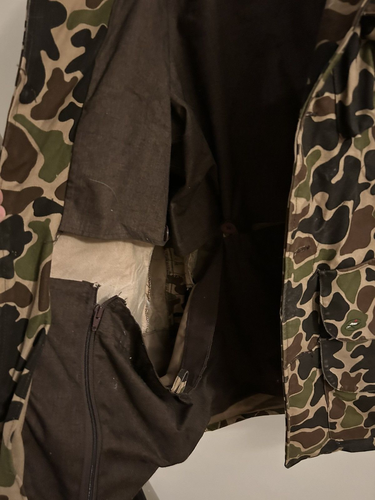 Vintage DUCK CAMO TRUE VINTAGE HUNTING JACKET RED HEAD MADE IN USA Size US L / EU 52-54 / 3 - 11 Thumbnail
