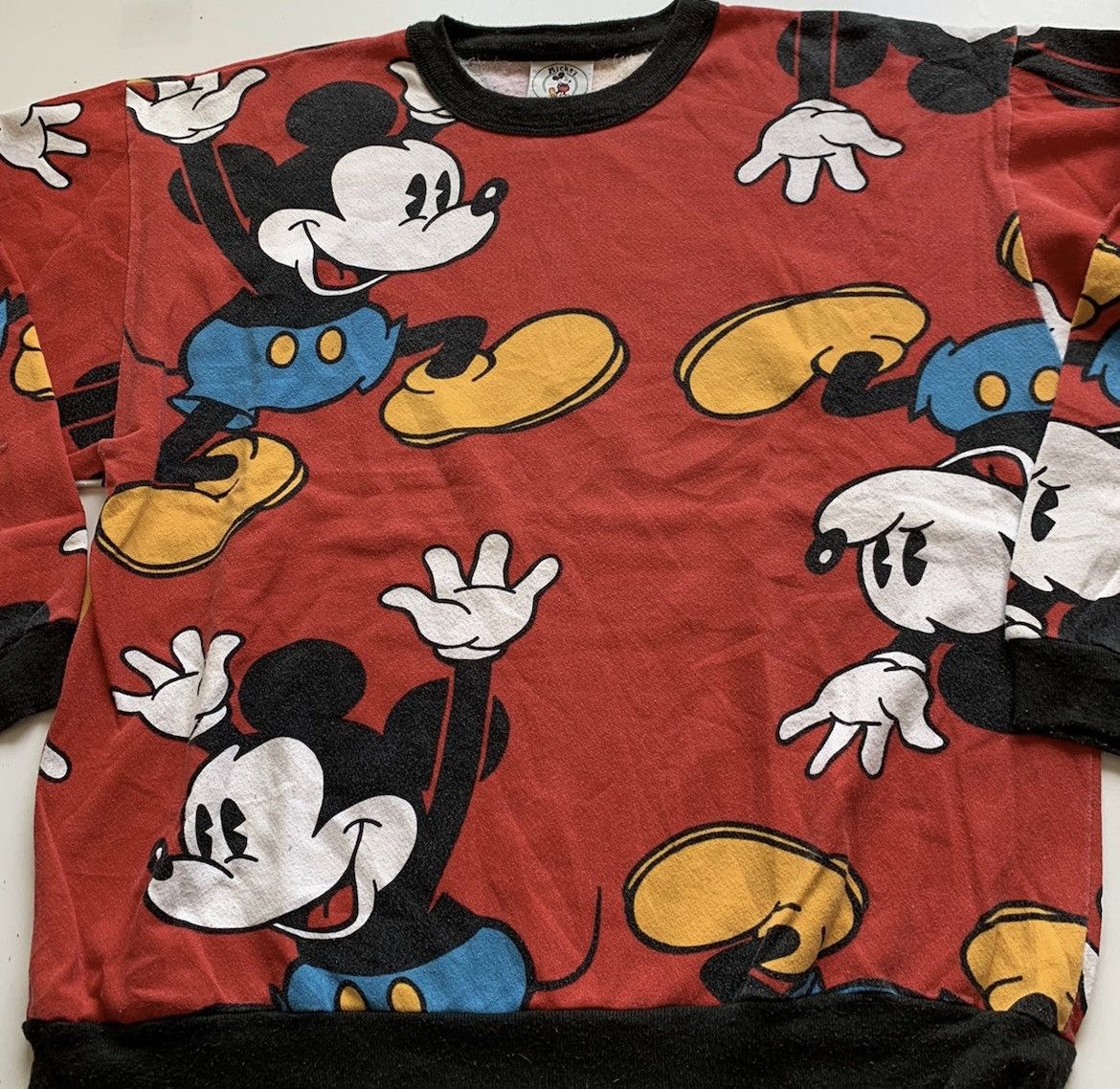 Disney Vintage 90s Mickey Mouse All Over Print Disney Crewneck Rare Size US M / EU 48-50 / 2 - 3 Thumbnail