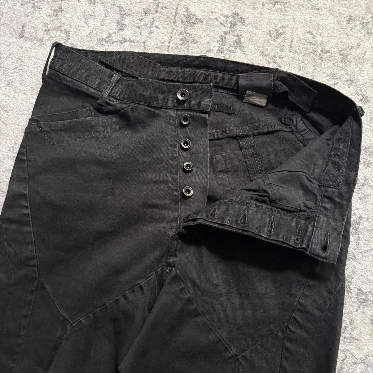 Julius Julius SAMPLE Drop Crotch Tapered Denim Jeans Black Size US 32 / EU 48 - 5 Thumbnail