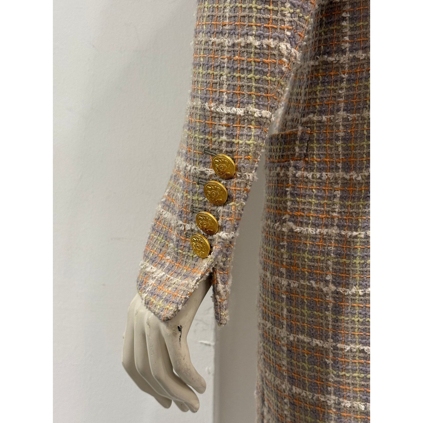 Salvatore Ferragamo 1990s Salvatore Ferragamo checked wool coat Size L / US 10 / IT 46 - 7 Thumbnail