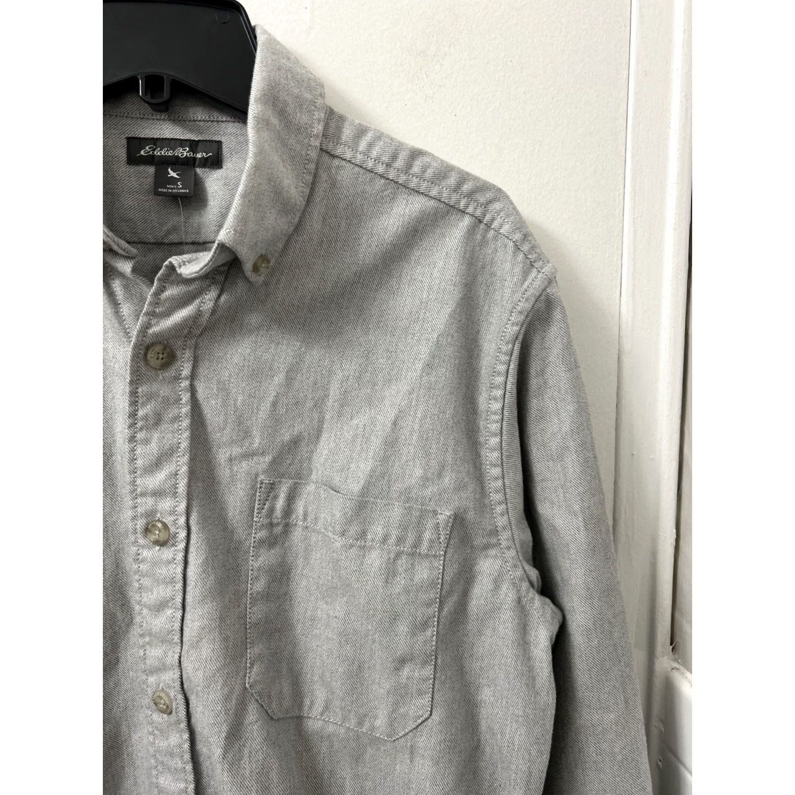 Eddie Bauer VINTAGE Eddie Bauer Work Shirt Mens S Gray Cotton Twill Button-Down L/S Size US S / EU 44-46 / 1 - 4 Thumbnail