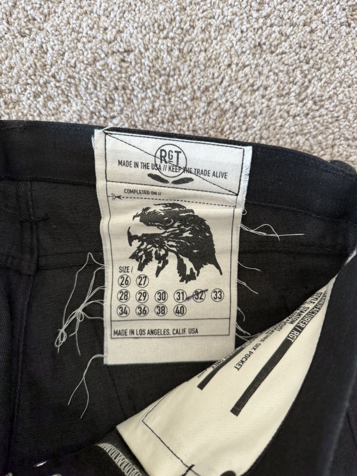 Rogue Territory Rogue Territory - Stanton Stealth Selvedge Denim 15.25oz 32 Size US 32 / EU 48 - 2 Thumbnail