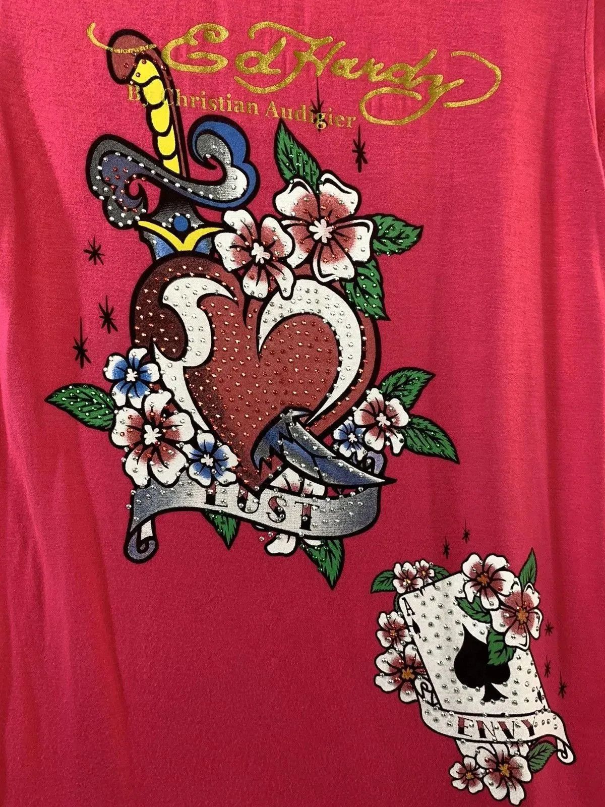 Christian Audigier × Ed Hardy Vintage Y2K t-shirt style Ed hardy Christian Audigier tee Size US L / EU 52-54 / 3 - 11 Thumbnail