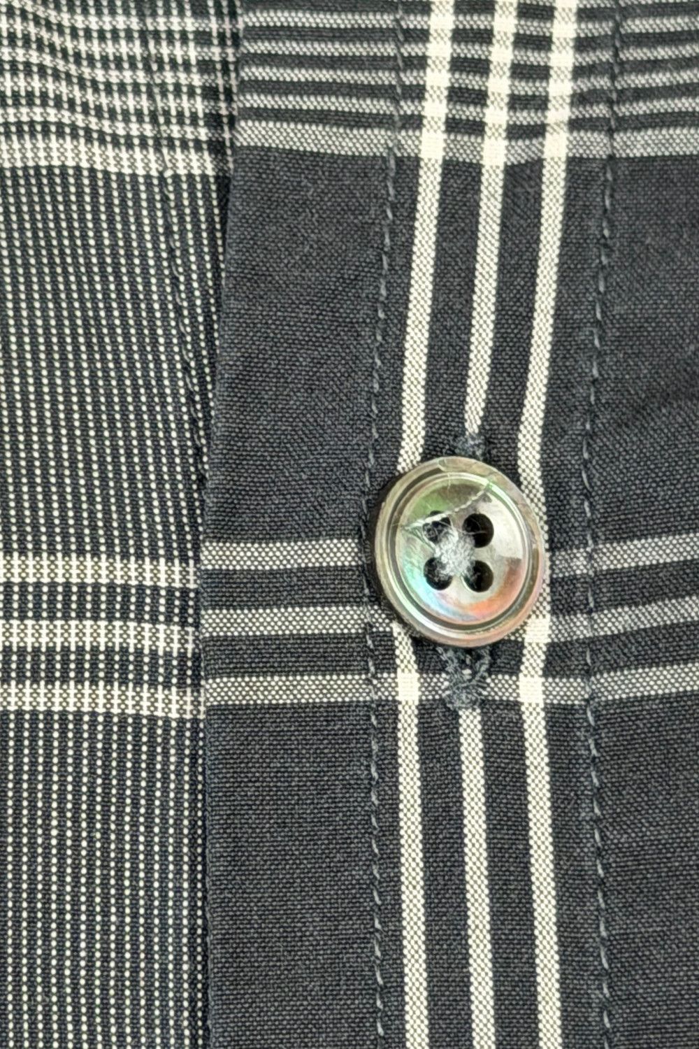 ss04 RL Purple Label Made in Italy Glen Plaid Cotton Shirt image 7