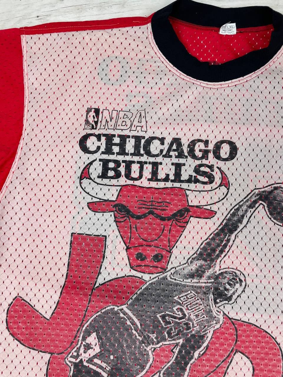 NBA Vintage Michael Jordan Chicago Bulls 90s T-Shirt Jersey AOP Size US XL / EU 56 / 4 - 7 Thumbnail