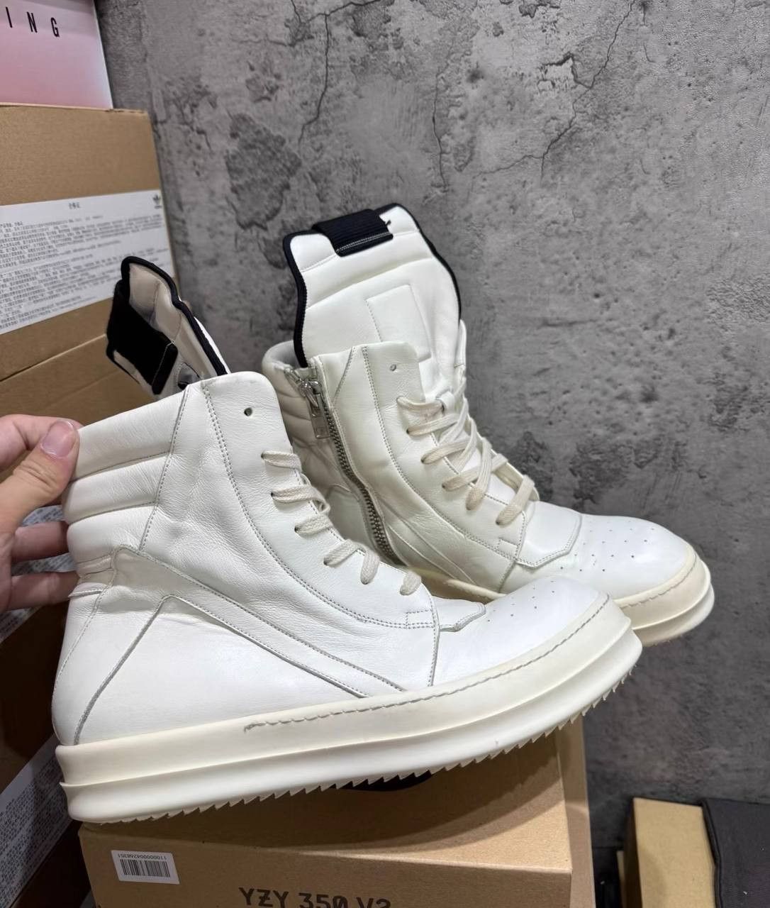 Rick Owens Rickowens Milk White Inverted Triangle Tracksuit Size US 8.5 / EU 41-42 - 1 Thumbnail