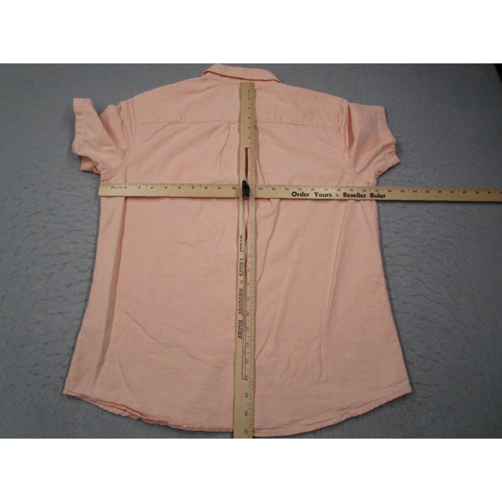 Marine Layer Marine Layer Mens Short Sleeve Button Up Shirt Pink Cotton Blend M Size US M / EU 48-50 / 2 - 6 Thumbnail