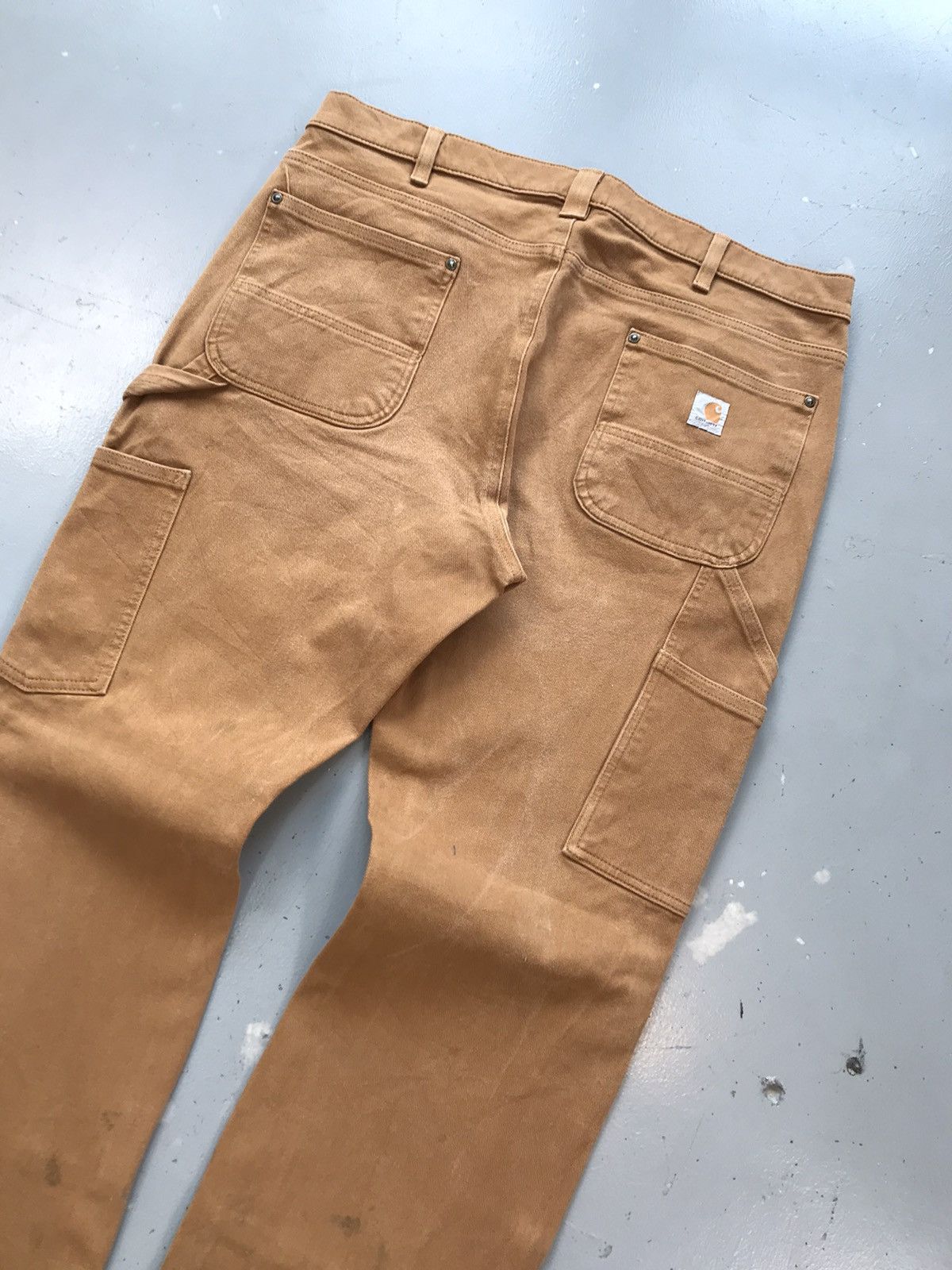 Carhartt × Vintage Vintage Carhartt b136 BRN double knee denim Size US 35 - 7 Thumbnail