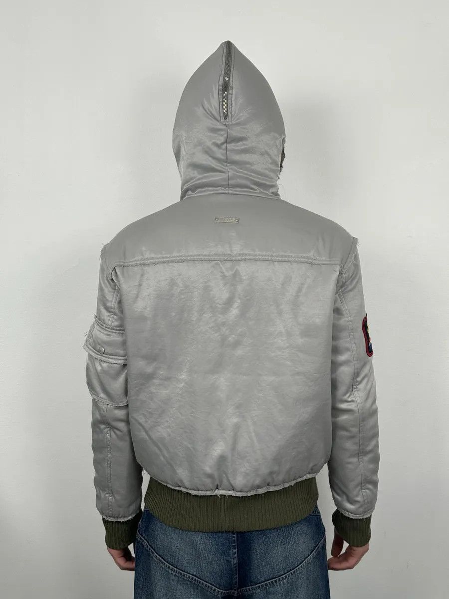Dolce & Gabbana AW2004 Dolce & Gabbana Grey Aviator Patchwork Bomber Jacket Size US M / EU 48-50 / 2 - 4 Thumbnail