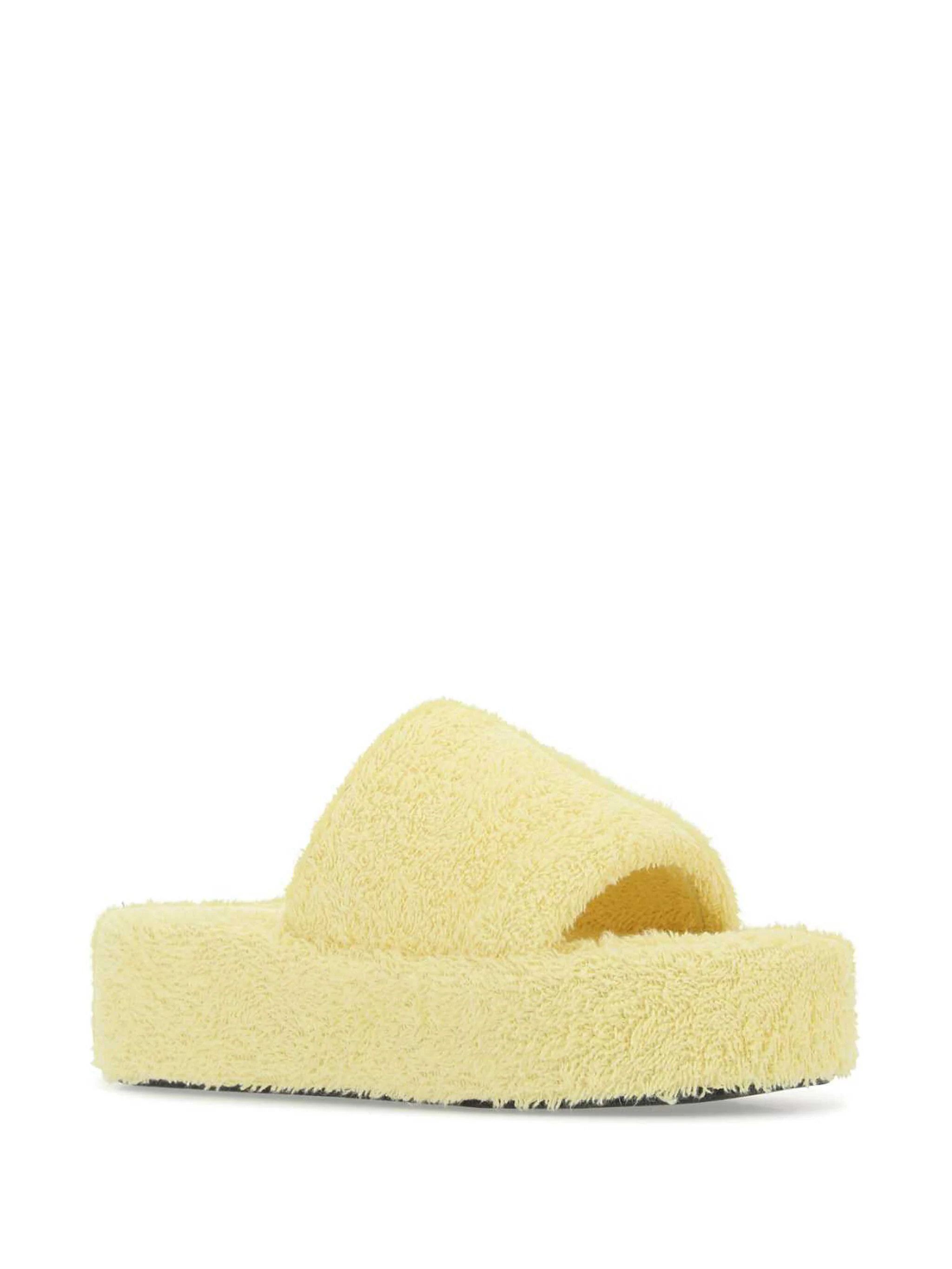Balenciaga o1in1g1024 Rise Sandals In Soft Towel in Light Yellow Size US 8 / IT 38 - 2 Thumbnail