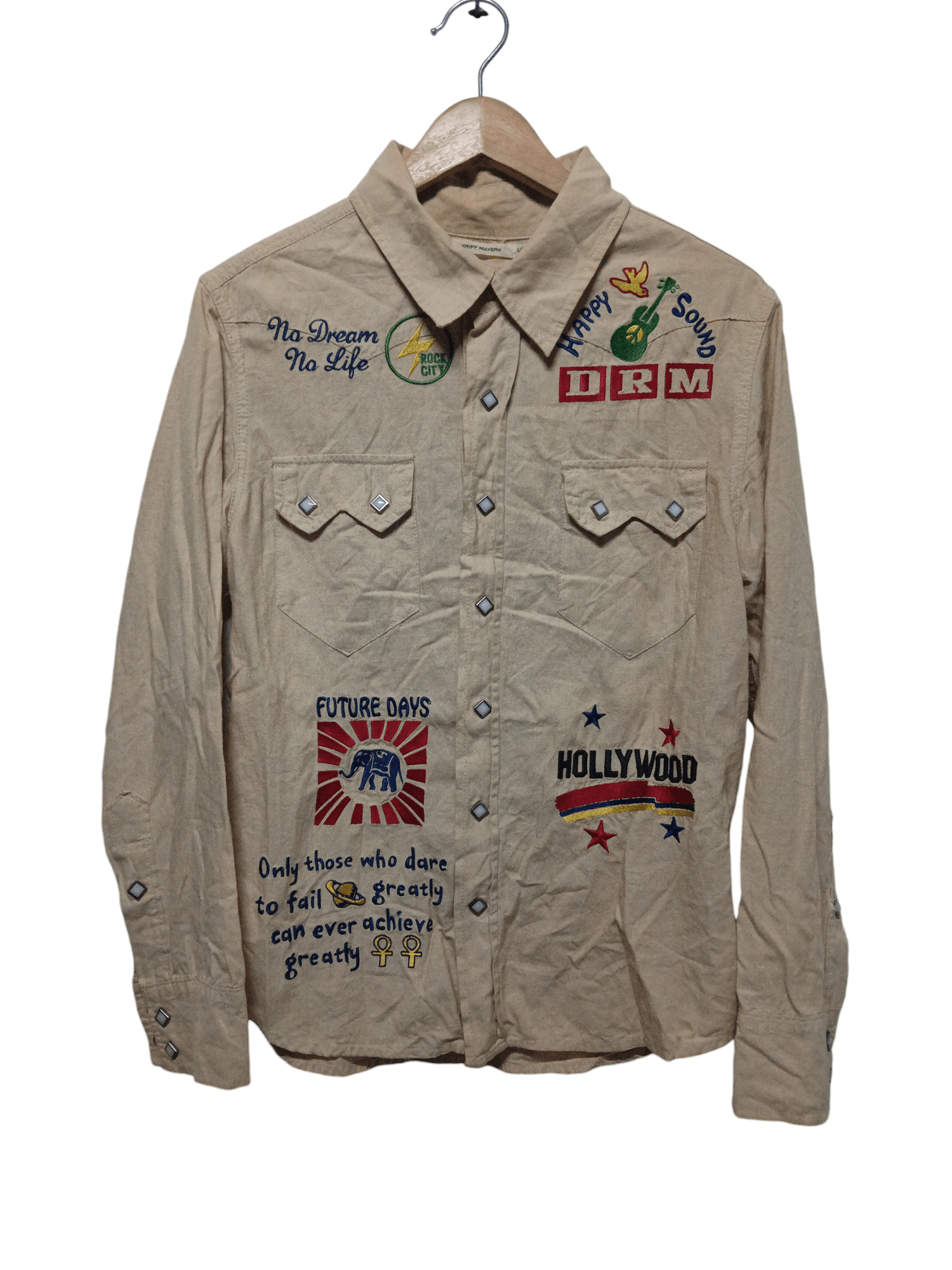very rare kriff mayer western button up