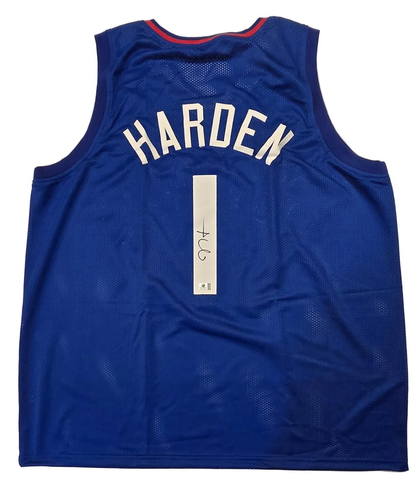 Other James Harden Clippers Autographed Basketball Jersey coa (XL) Size ONE SIZE - 2 Thumbnail