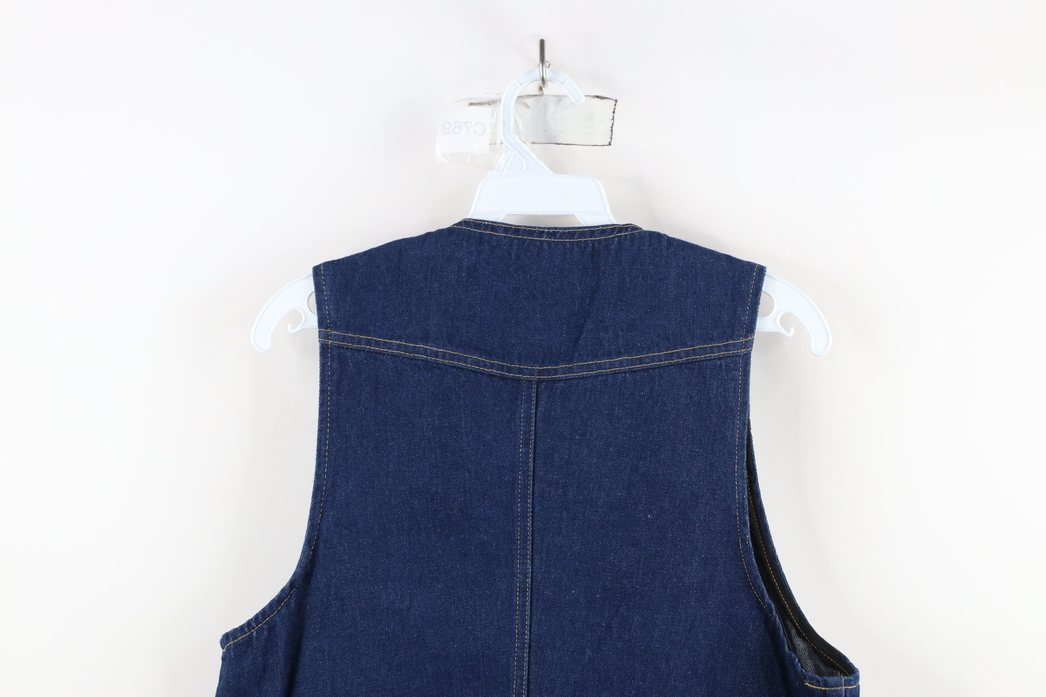 Lee × Vintage Vintage 60s 70s Lee Cowboy Denim Jean Vest Jacket Blue USA Size US L / EU 52-54 / 3 - 13 Thumbnail