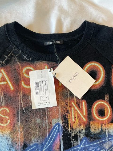 Balmain Balmain Graphic Print Crewneck Sweatshirt Size US L / EU 52-54 / 3 - 2 Thumbnail