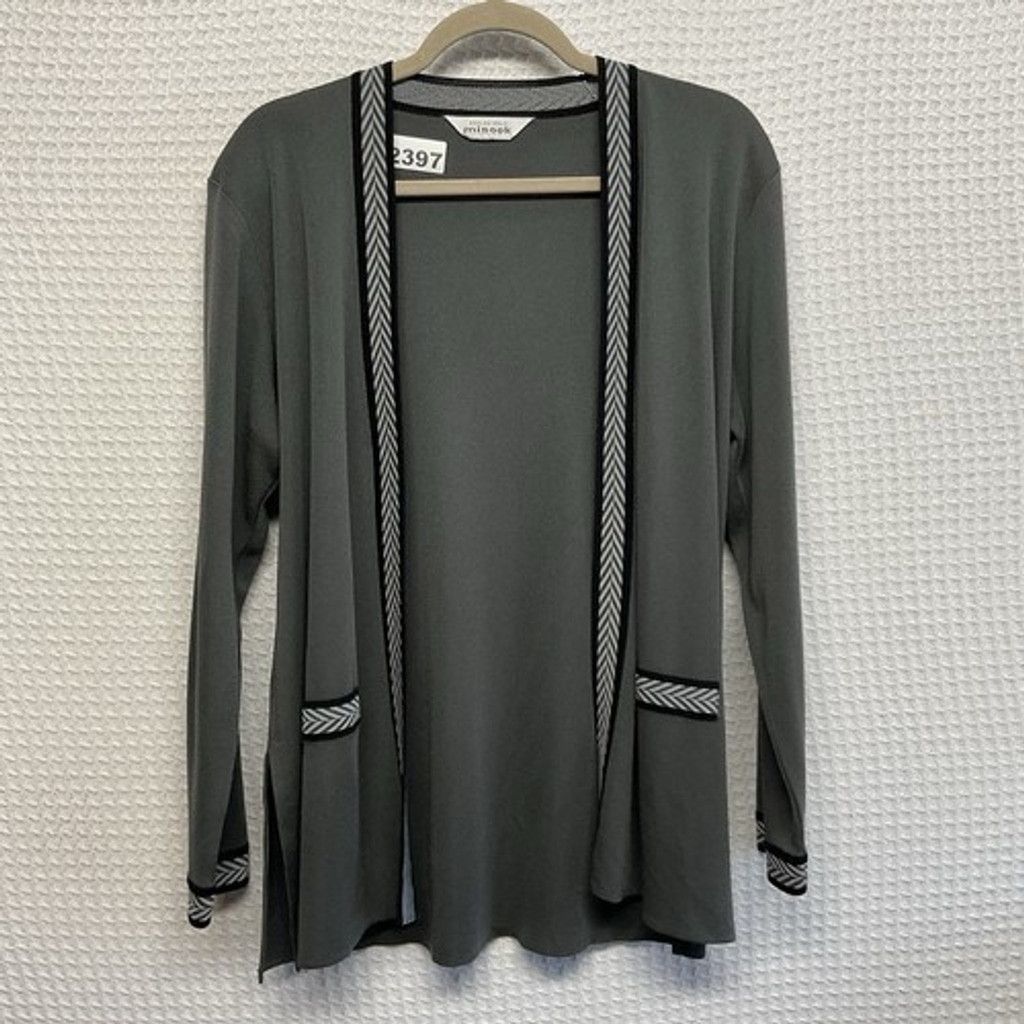 Other Exclusively Misook Knit Long Slv Open Front Cardigan Women L Size L / US 10 / IT 46 - 4 Thumbnail