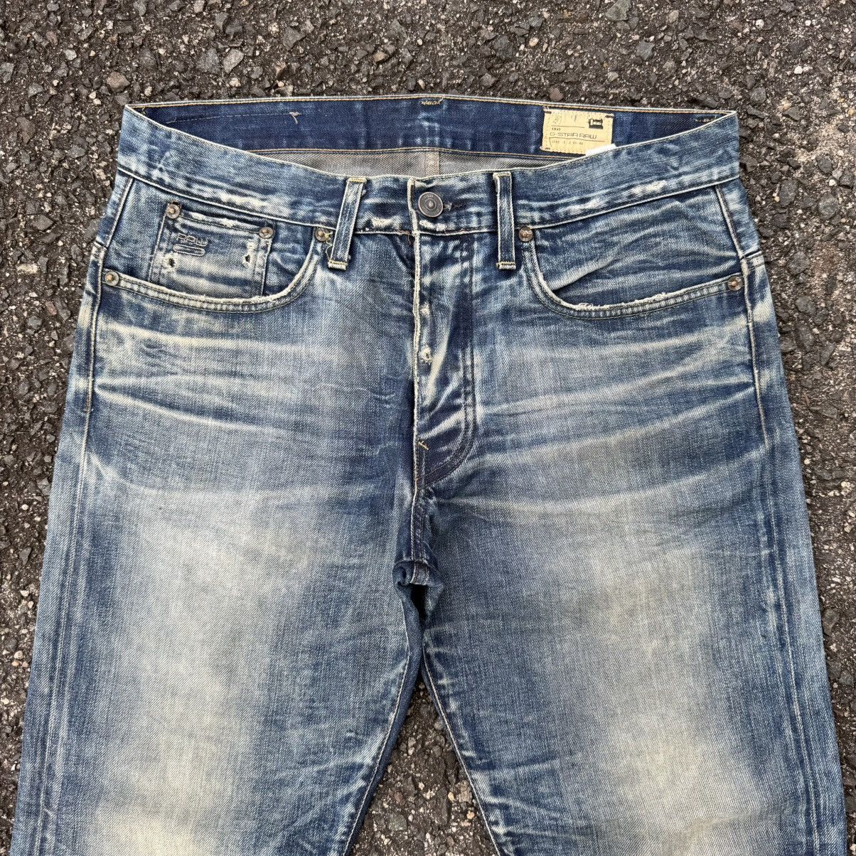 G-Star VINTAGE G STAR ITALY BUTTON FLY FADED JEAN DENIM PANTS Size US 35 - 3 Thumbnail