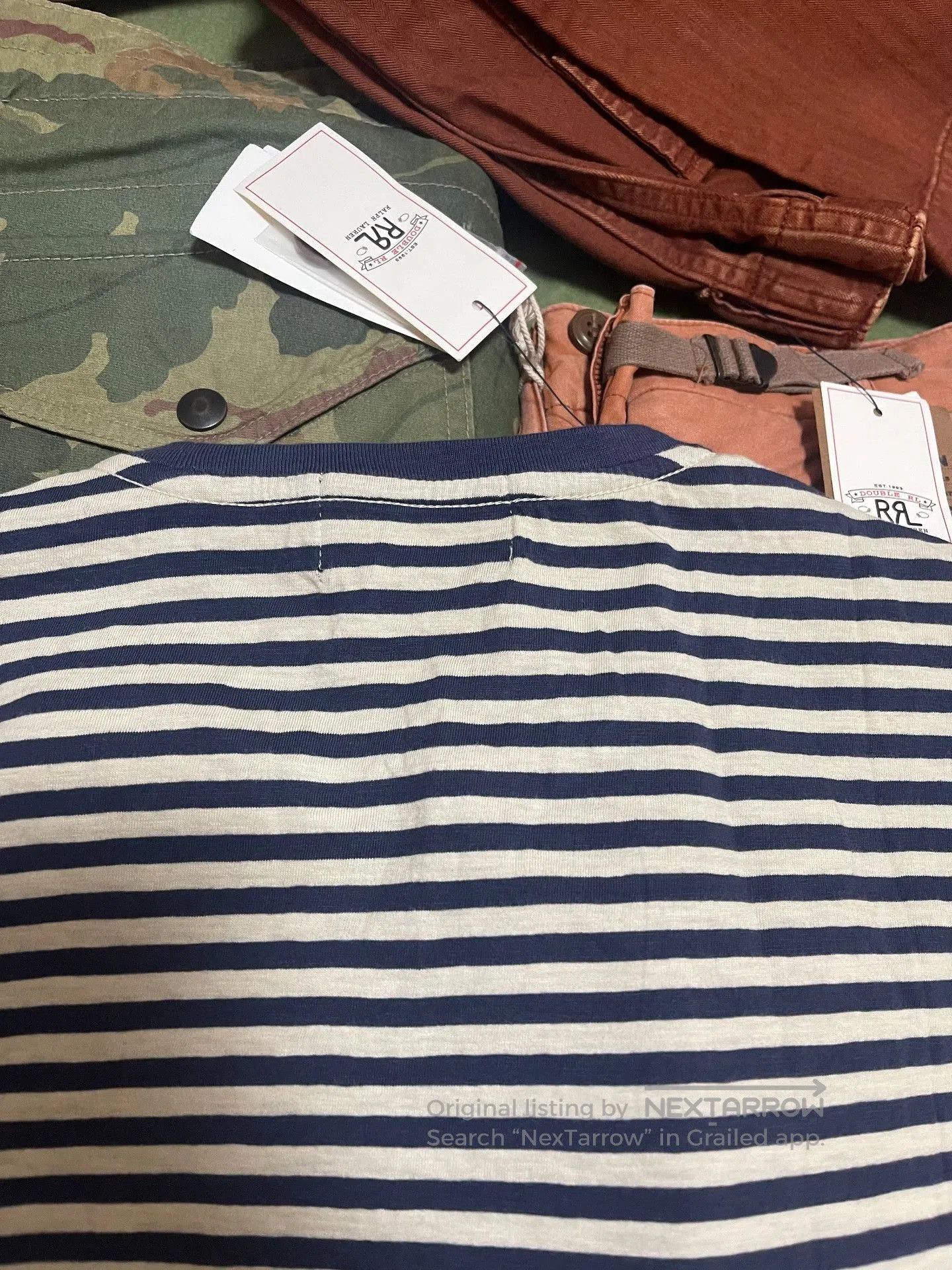 RRL Ralph Lauren RRL Double RL Striped Tee. Size US M / EU 48-50 / 2 - 6 Thumbnail