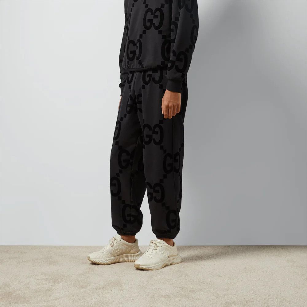 Gucci o1loc1c0925 GG Print Cotton Fleece Sweatpants & Joggers Size US 32 / EU 48 - 4 Thumbnail