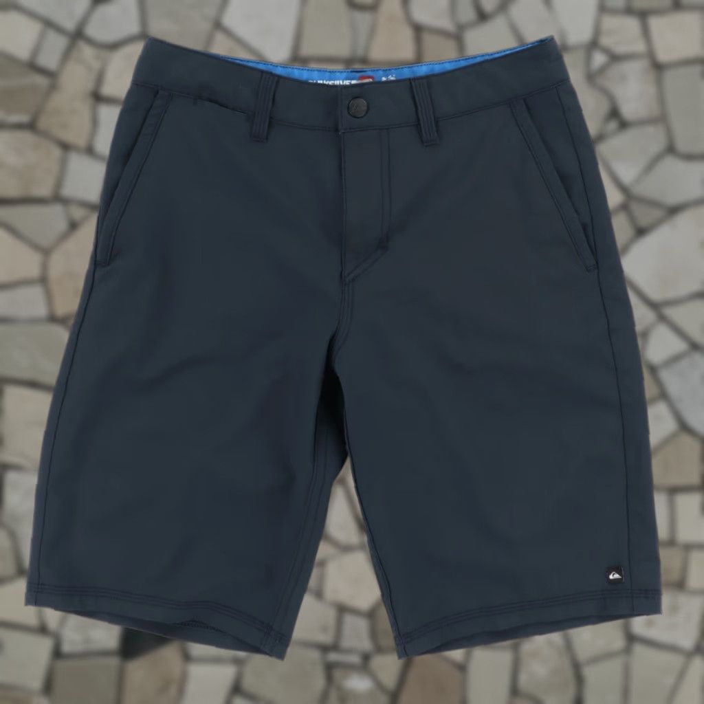 Quiksilver Quicksilver Shorts Chino Navy Blue Mens 26 Amphibians Stretch Woven Casual Regular Fit Size US 26 / EU 42 - 1 Thumbnail