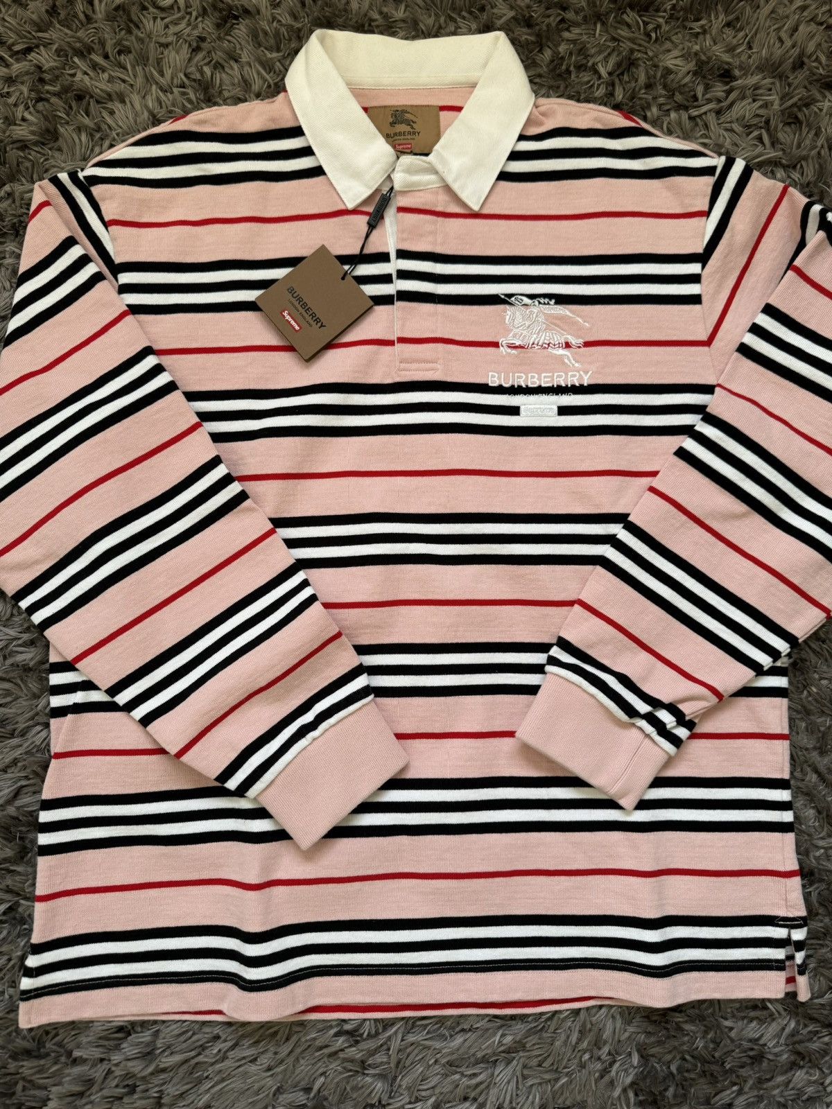 Supreme Burberry Rugby | Grailed