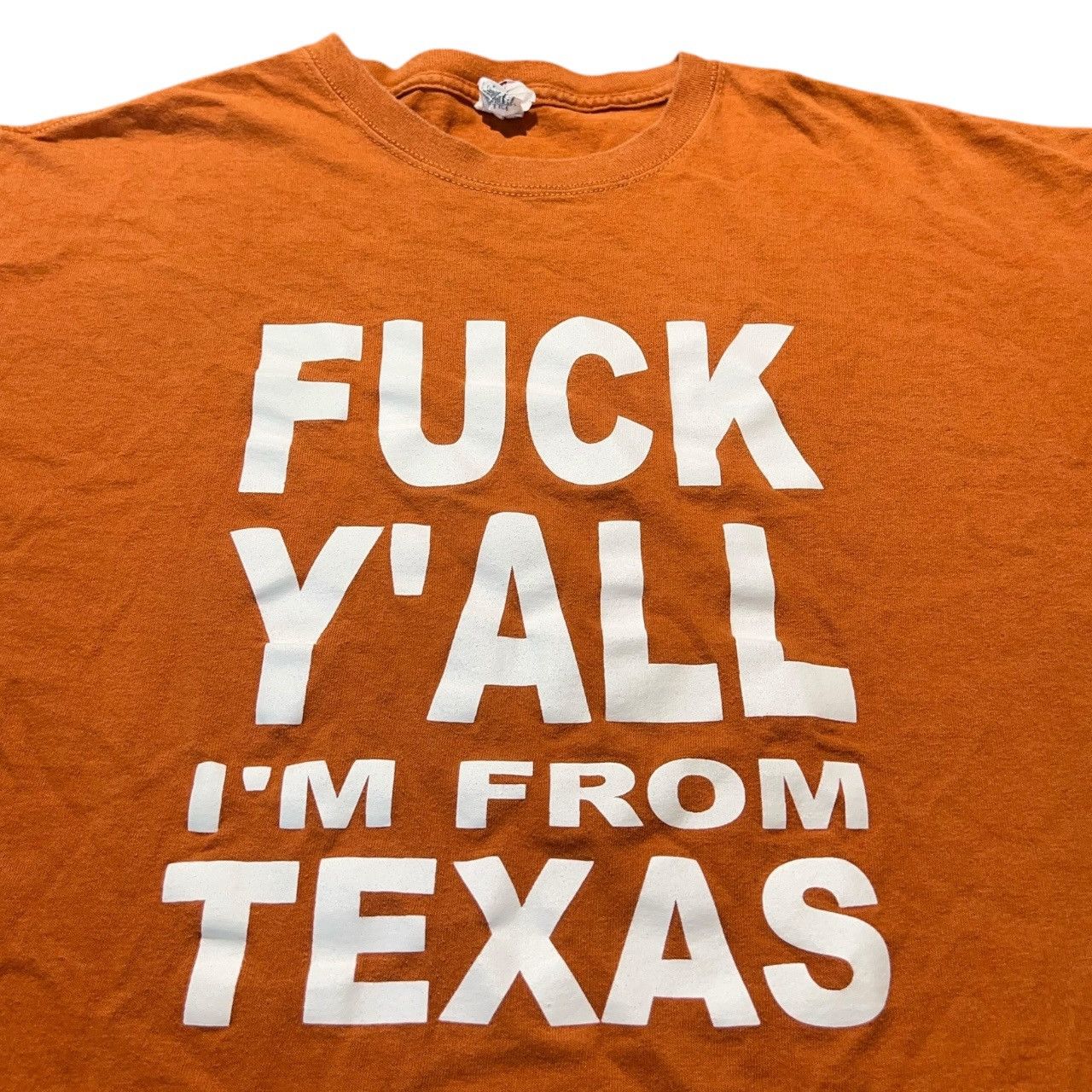 Vintage Vintage F*ck Yall Im From Texas Orange T-shirt Size US XXL / EU 58 / 5 - 3 Thumbnail